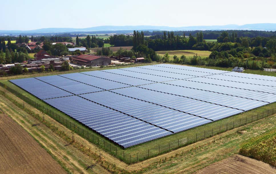 Solar farm landscape - Renewable energy infrastructure